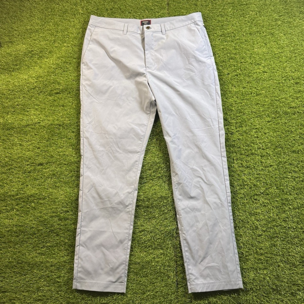 UNTUCKit Traveler Pants Mens 35x30 Gray Performance Chino Slim Fit Golf Preppy